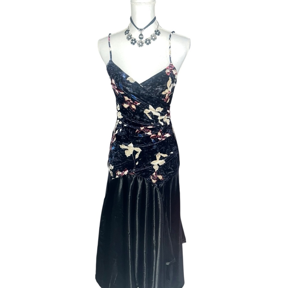 Beautiful Ruched High Low Slip Dress - Picture 3 of 4